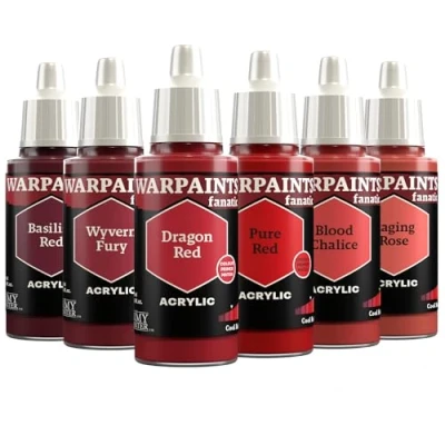 Imagen de The Army Painter, Warpaints Fanatic Flexible Triad: Cool Reds 6 x 18 ml Pinturas Acrilicas, Rojos Fríos Pintura Miniatura para D&amp;D miniatures &amp; Warhammer Figuras