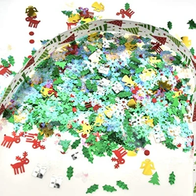 Imagen de Confeti Navidad de Colores Fiesta Mesa