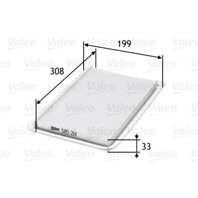 Imagen de VALEO 585214 Filtro de aire 29 201 313 Cartucho filtrante MAZDA: 3 Hatchback, Berlina, 2 Hatchback