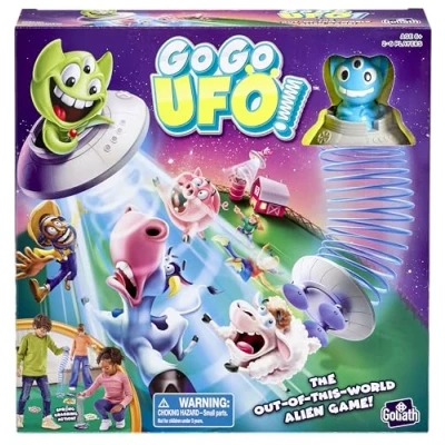Imagen de GO UFO Juego de Mesa para Niños a Partir 6 Años Atrapa los Animales con tu Platillo Volador Interactivo Rapidez y Agilidad 2 Jugadores 10 Min