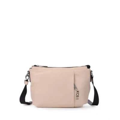 Imagen de Bandolera Pequeña KCB Strong Diseño Resistente y Compacto Gran Durabilidad Estilo Ideal para Uso Diario Asas Ajustables 100% Vegano Color Beige