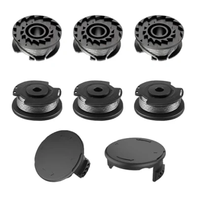 Imagen de Viilich 6 bobinas de hilo para recortadora Bosch ART 23 SL/ART 26 SL, bobina repuesto nailon (F016800569 + F016800385), con 2 recortador Spool Cap(F016F04557),