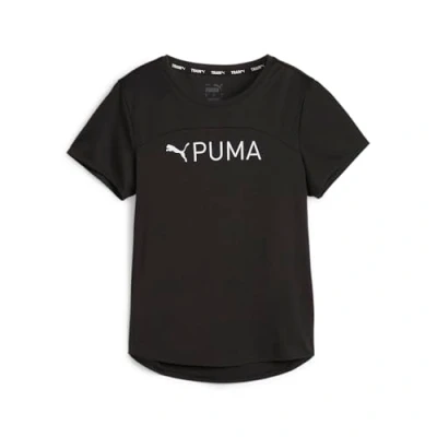 Imagen de PUMA FIT Logo ULTRABREATHE tee, tee Mujer, Black SS24 White Graphic,