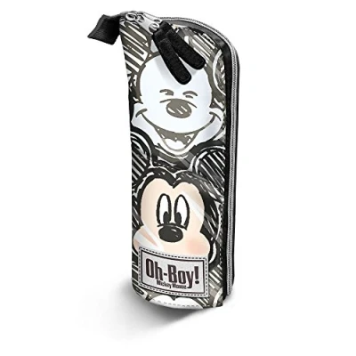 Imagen de Mickey Mouse Oh Boy Estuche Portatodo Vertical, Negro, 9 x 21 cm