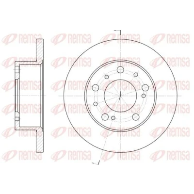 Imagen de REMSA 6169.00 Disco de freno Eje delantero 256, 256 16 5 macizo PEUGEOT: 407 Berlina, 508 I SW, FIAT: Ducato II Furgón