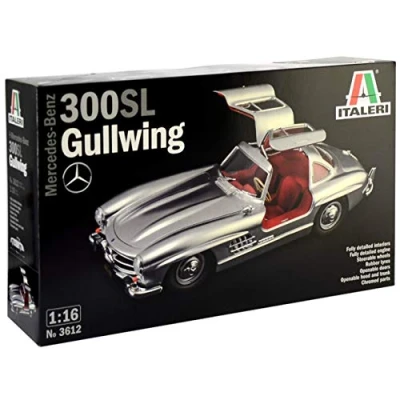 Imagen de Italeri 3612S 1:16 Mercedes Benz 300 SL Gullwing, maqueta, construcción de Modelos, Manualidades, aficiones, Pegado, Kit plástico, Color Plateado, zzzz s