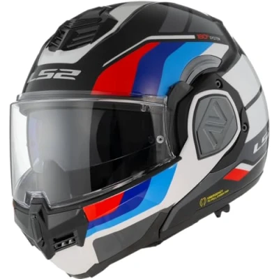 Imagen de LS2, Casco Modular Moto ADVANT Sport Black Blue Red, S