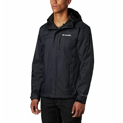 Imagen de Columbia Pouring Adventure Jacket, Chubasquero Impermeable para Hombre, Black, Talla S