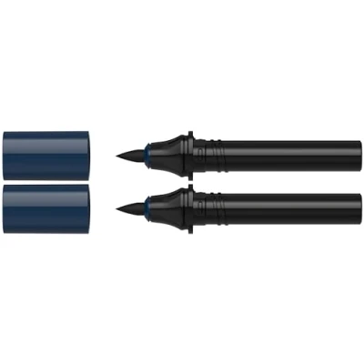 Imagen de Schneider 040 Paint It Twinmarker Cartuchos (Brush Tip Pincel, tinta a base de agua, para aplicación en papel, 95% plástico reciclado), color negro 001