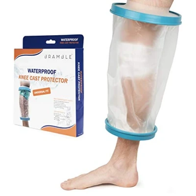 Imagen de Bramble Protector de Escayola Impermeable, Protección Yeso (Rodilla) Silicona Resistente, Flexible &amp; Cómodo Ideal para Baño o Ducha