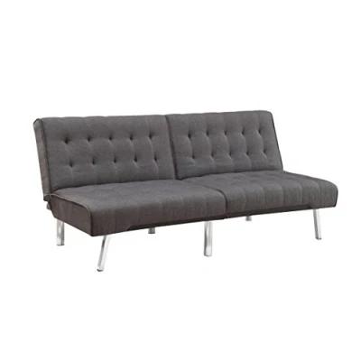 Imagen de Atlantic Home Collection Pierre Sofá Cama, poliéster, Gris, Schlafsofa