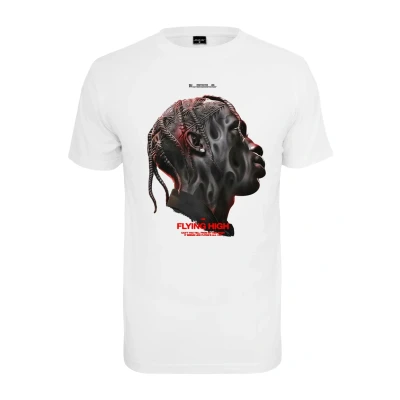 Imagen de Upscale by Mister Tee Flying HIGH Oversize Overs Camiseta estampada, Hombre, Talla: XS, White