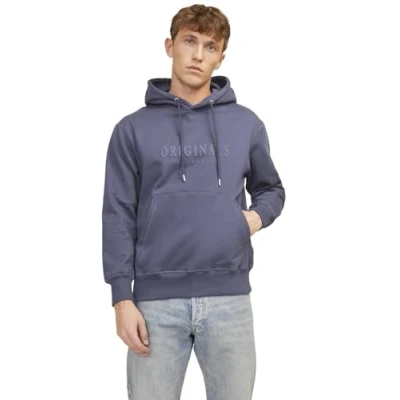 Imagen de JACK &amp; JONES Jorfrederiksberg Sudadera con Capucha Sn, Noche Sombra Azul, S para Hombre