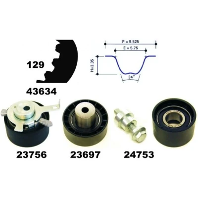 Imagen de MAPCO 23608 Kit de correa distribución 129 FORD: Focus Mk1 Hatchback, MONDEO 2