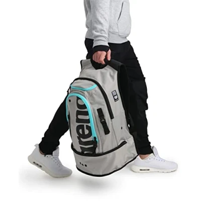 Imagen de arena Fastpack 3.0 Bolsa Deportiva para Natación, Playa, Gimnasio y Deporte, de Viaje Tejido Hidrófugo con Tirantes Acolchados, Compartimento Zapatos Ropa Mojada, 40 L