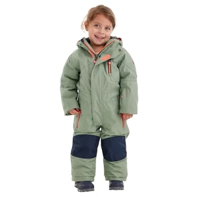 Imagen de killtec Kesley Mini Mono de esquí/Traje Nieve con Capucha y paranieves, Azul Verdoso Claro, 122 128 Unisex Kids