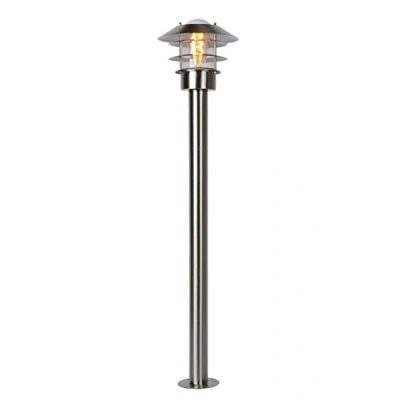 Imagen de Lucide Bolardo luminoso Zico, cromo mate