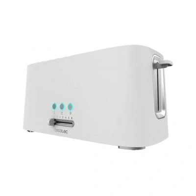 Imagen de Cecotec Tostadora Toast&amp;Taste 16000 Extra Doble White. 1630 W, 2 Ranuras largas extraanchas, Función Recalentar, Descongelar y Cancelar, Plástico, Varillas superiores, Blanco