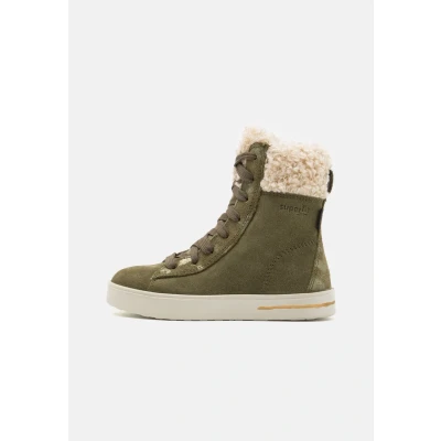 Imagen de Superfit Stella Botines con cordones para niños, Talla: 30, Grün Zapatos