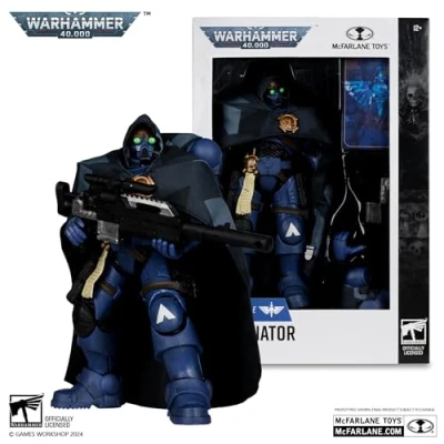 Imagen de Bizak McFarlane Figura Space Marine Eliminato de Warhammer 40000, Videojuego Online, Escultura para Pintar articulada 18 cm, Accesorios y Base exposición, (64380963)