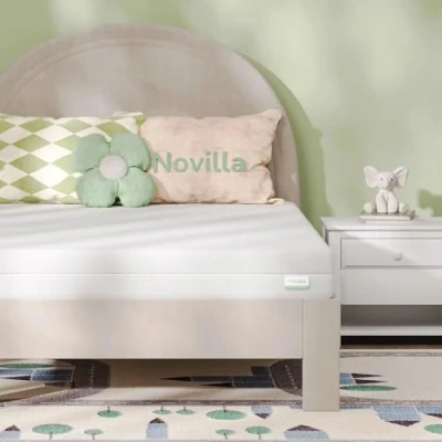Imagen de Novilla Colchones 90x200, Colchón de Espuma 7 Zonas, Reversible Verano/Invierno, Funda Extraíble y Lavable, Transpirable, Altura 16 cm