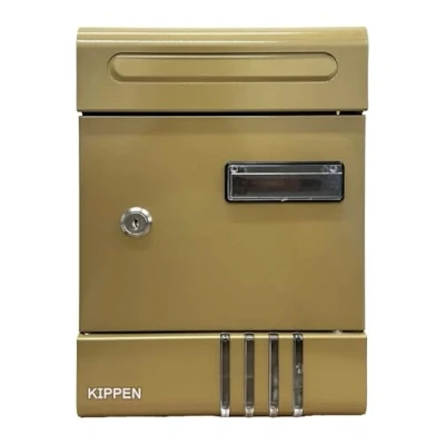 Imagen de kippen 10005LB Buzón modelo HOUSE, color bronce, dimensiones: 290 x 200 70 mm, Dimensioni: 290x200x70 mm
