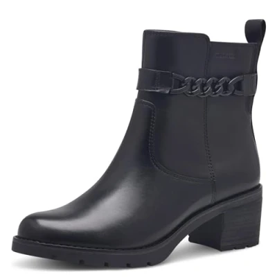 Imagen de Tamaris Botines Elegantes para Mujer Comfort con Easystretch y Duo Tex, Botas Cortas al Tobillo, Color Negro, 39 EU