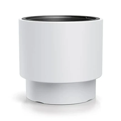 Imagen de Tymar macetero con Inserto, de plástico, macetero, Grande XL (Blanc HEOS,ø 47 cm)