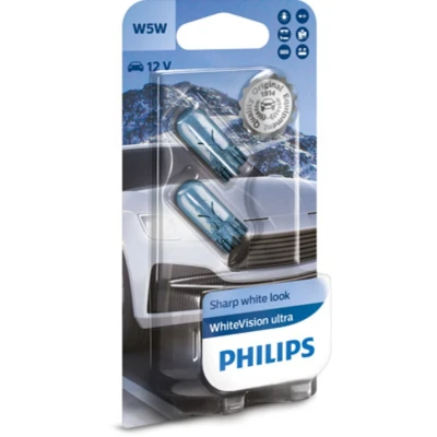 Imagen de PHILIPS 12961WVUB2 Bombillas 12 5 W5W, Lámpara de cristal VOLKSWAGEN: GOLF 3, Caddy Polo V Hatchback, FORD: FOCUS 2, 3