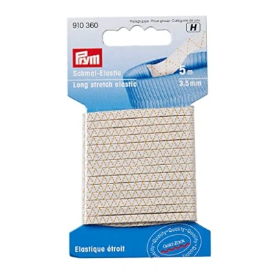 Imagen de Prym Blanco (3,5 mm, 5 m) Elástico Largo 1 Unidad