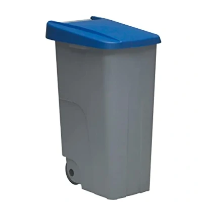 Imagen de Denox DEN025 Contenedor Reciclo 85 litros Cerrado, Azul, 420x570x760 mm