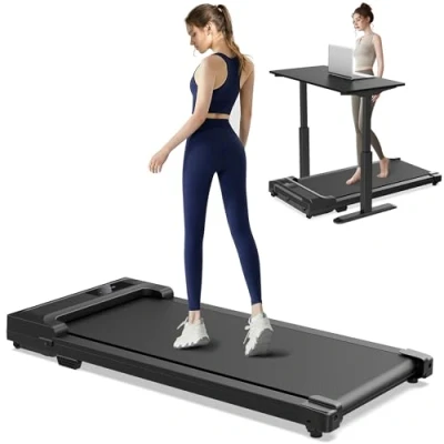 Imagen de Cinta de Correr Andar Eléctrica 2.0 HP Walking pad Caminadora para el Hogar Debajo del Escritorio Caminar Control Remoto Magnético Pantalla LED Ultra Delgado y Silencioso
