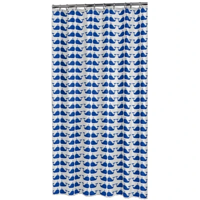 Imagen de Sealskin Whale Cortina de ducha 180x200 cm PEVA Azul
