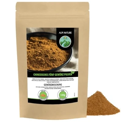 Imagen de Polvo de cinco especias chinas (100g), mezcla chinas, especias, 100% natural, preparación para la cocina asiática, sin aditivos artificiales