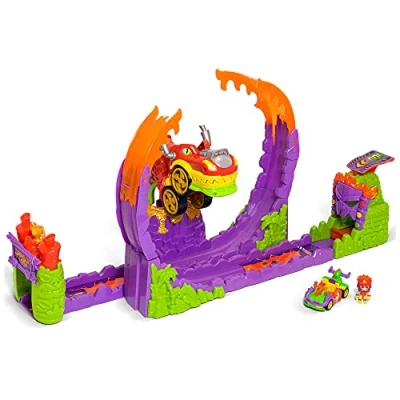 Imagen de T RACERS Dragon Loop Looping con dragón, piloto y coche exclusivo, Pista de coches juguete