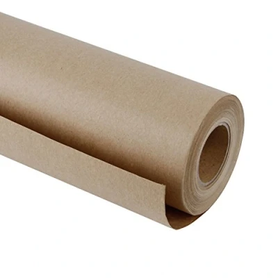 Imagen de RUSPEPA Rollo de Papel Kraft Marrón 44,5 cm x 30 m Reciclable para Manualidades, Arte, Envolver Regalos, Embalaje, Correo, Envíos y Paquetería