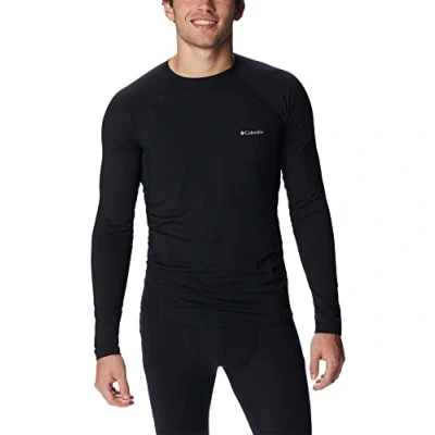 Imagen de Columbia Midweight LONG Sleeve Camiseta deportiva, Hombre, Talla: Large, Black
