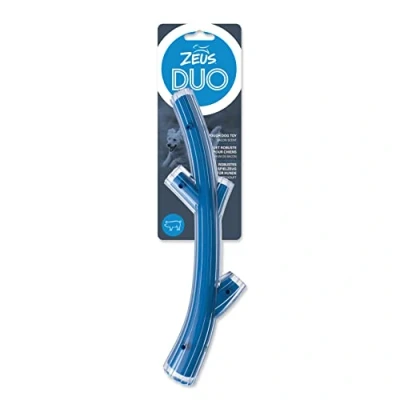 Imagen de Zeus Juguete para Masticar Perro Duo Palo, 30cm, Azul, Aroma a Beicon