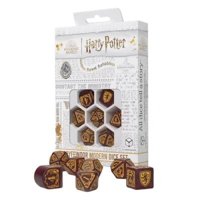 Imagen de Q WORKSHOP Harry Potter Pack dés Gryffindor Modern Dados Set Rojo (7)