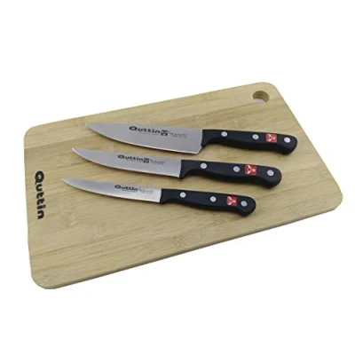 Imagen de Quttin SET 3 CUCHILLOS SYBARITE+TABLA