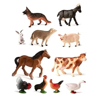 Imagen de Miniland Granja 11und Bote figuras animales, 11 unidadses, color real, único (Miniland27420)
