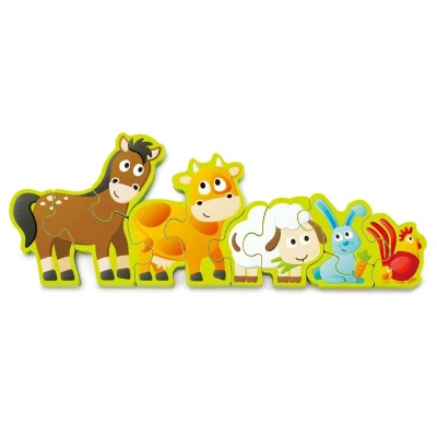 Imagen de Puzzle Números y Animales de Granja