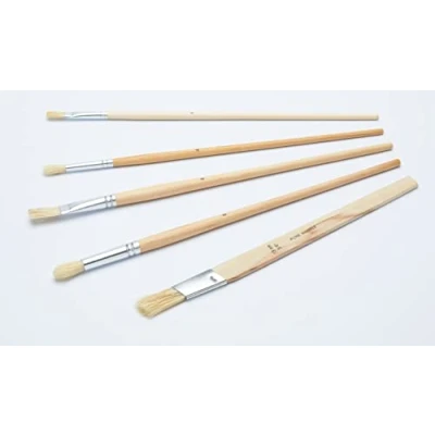 Imagen de ProDec PBCR001 Juego de 5 Pinceles para aplicar Pintura precisa, Color marrón