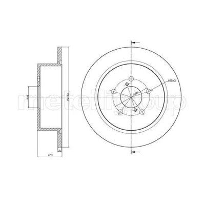 Imagen de Disco de freno METELLI 23 1397C