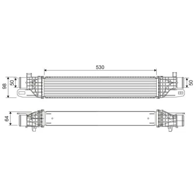 Imagen de VALEO 818541 Intercooler Aluminio sin sensor