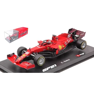 Imagen de no marca Modelo de escalera compatible con Ferrari F1 SF21 N.55 2021 Carlos SAINZ Signature 1:43