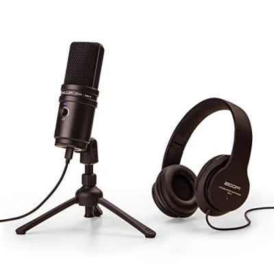 Imagen de Zoom ZUM 2PMP Kit Podcast USB con Micrófono USB/Cable/Auriculares/Trípode