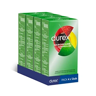 Imagen de Durex Preservativos Saboreame con Sabores Afrutados 4x12 condones
