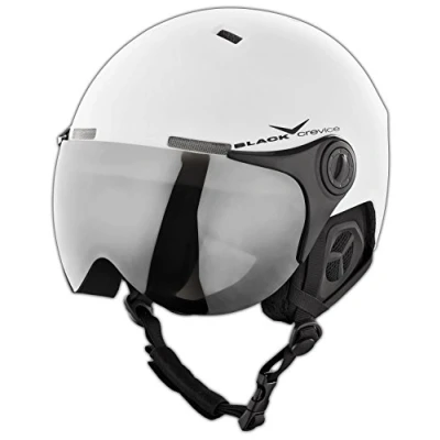 Imagen de Black Crevice Skihelm Casco de esquí, color Blanco Mate/Negro (Matt White/Black), talla M/L (58 61 cm)