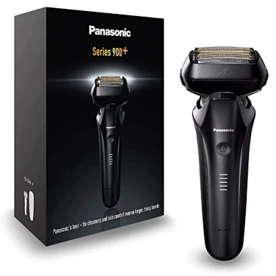 Imagen de Panasonic ES LS6A K803 Afeitadora eléctrica Con 6 Cuchillas Para Uso En Seco y Húmedo Hombres, Inalámbrica, Sensor Receptivo Barba, De Acero Japonés, Cabezal MultiFlex 22D Negro Mate